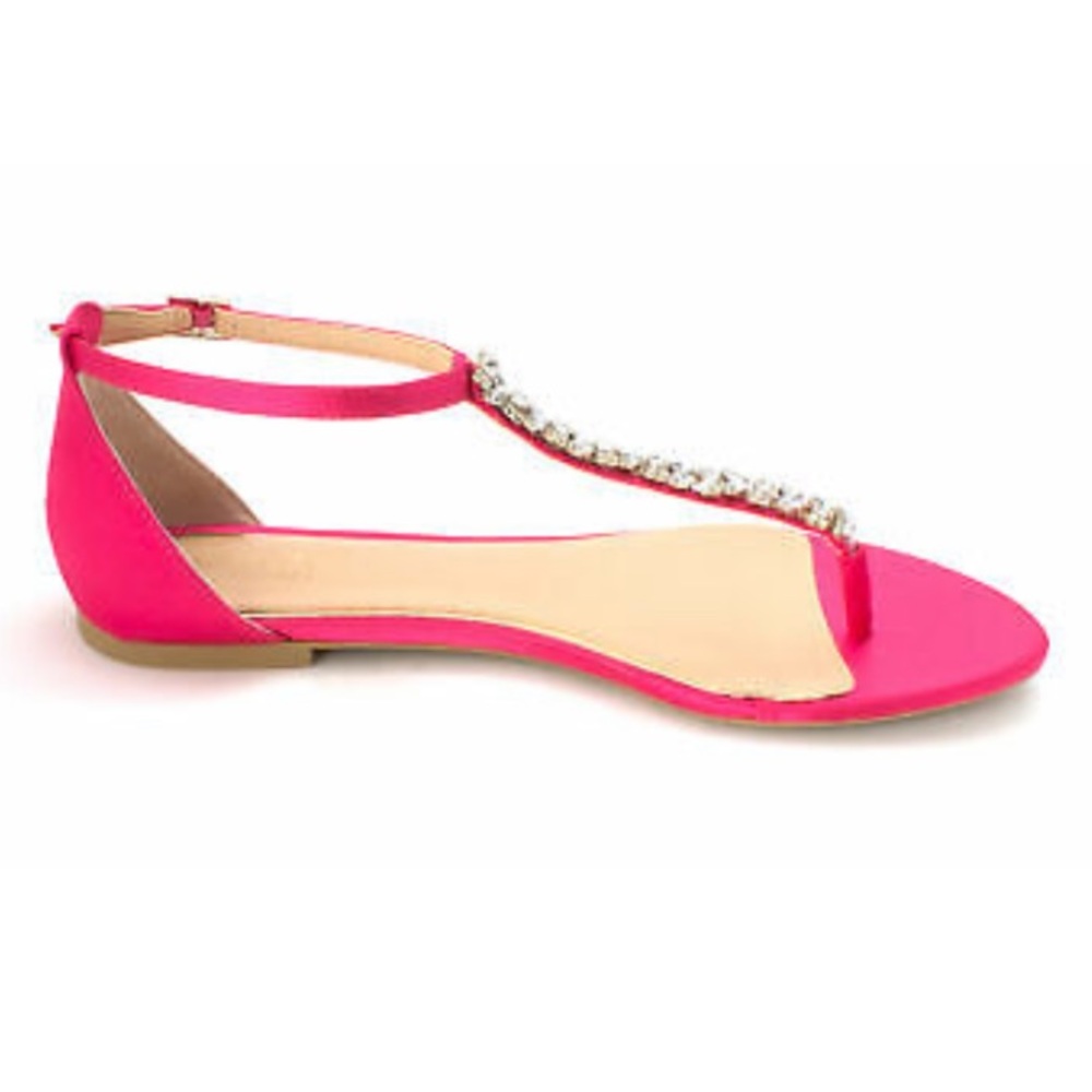 Jewel Badgley Mischka gabby pink sandals size 9.5